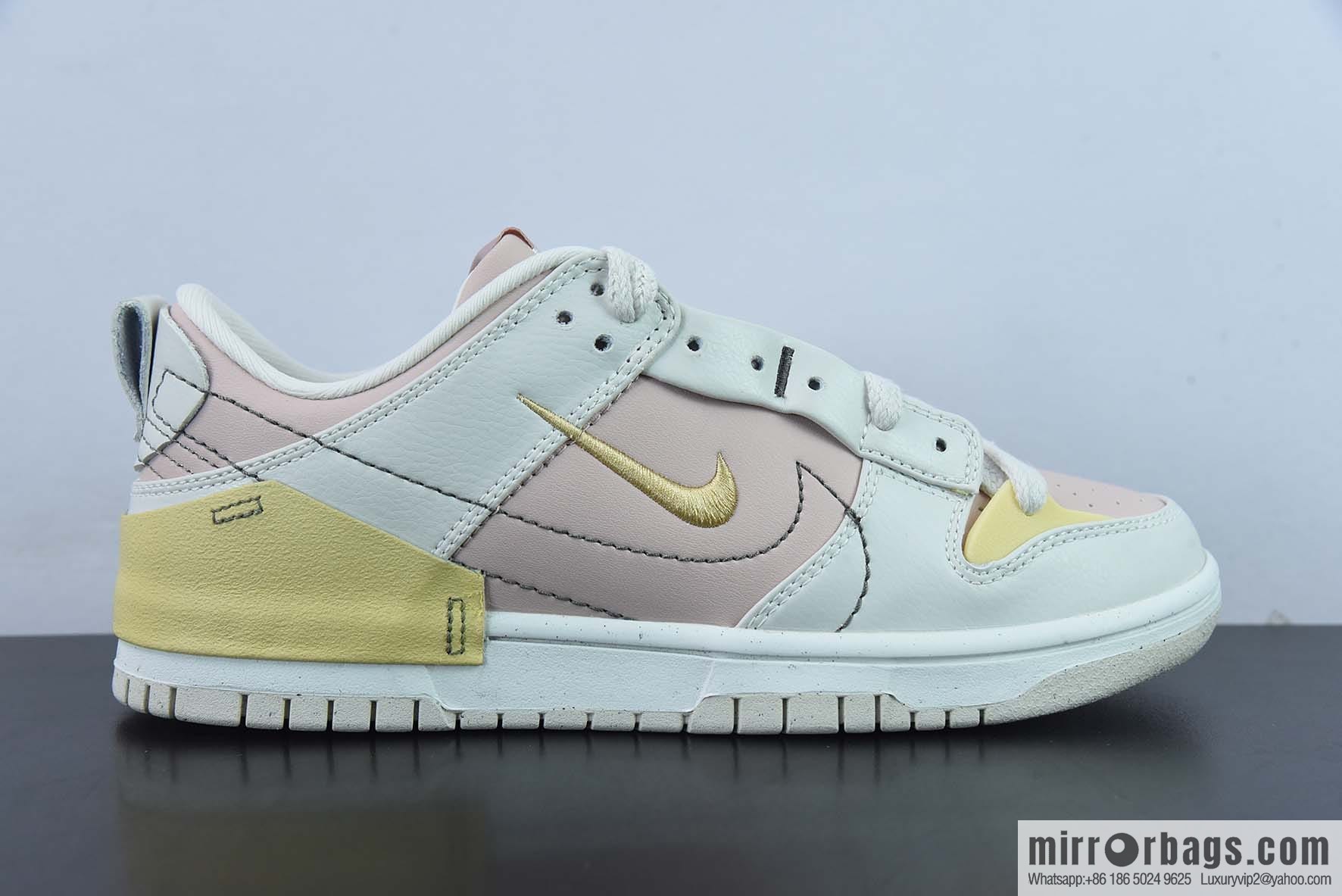 Nike Dunk Low Disrupt 2 white pink small Nike Swoosh low-top casual shoes, item number: DV4024-001