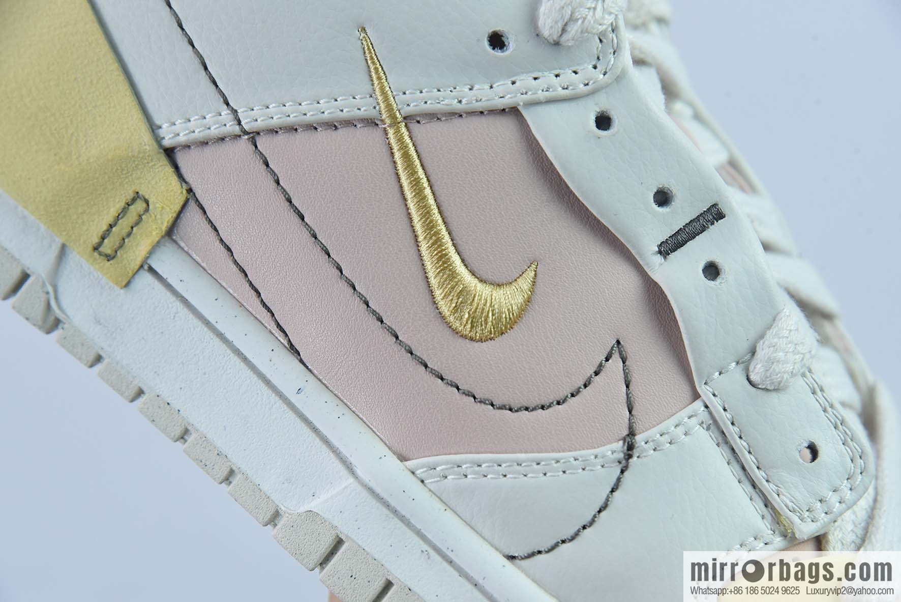 Nike Dunk Low Disrupt 2 white pink small Nike Swoosh low-top casual shoes, item number: DV4024-001