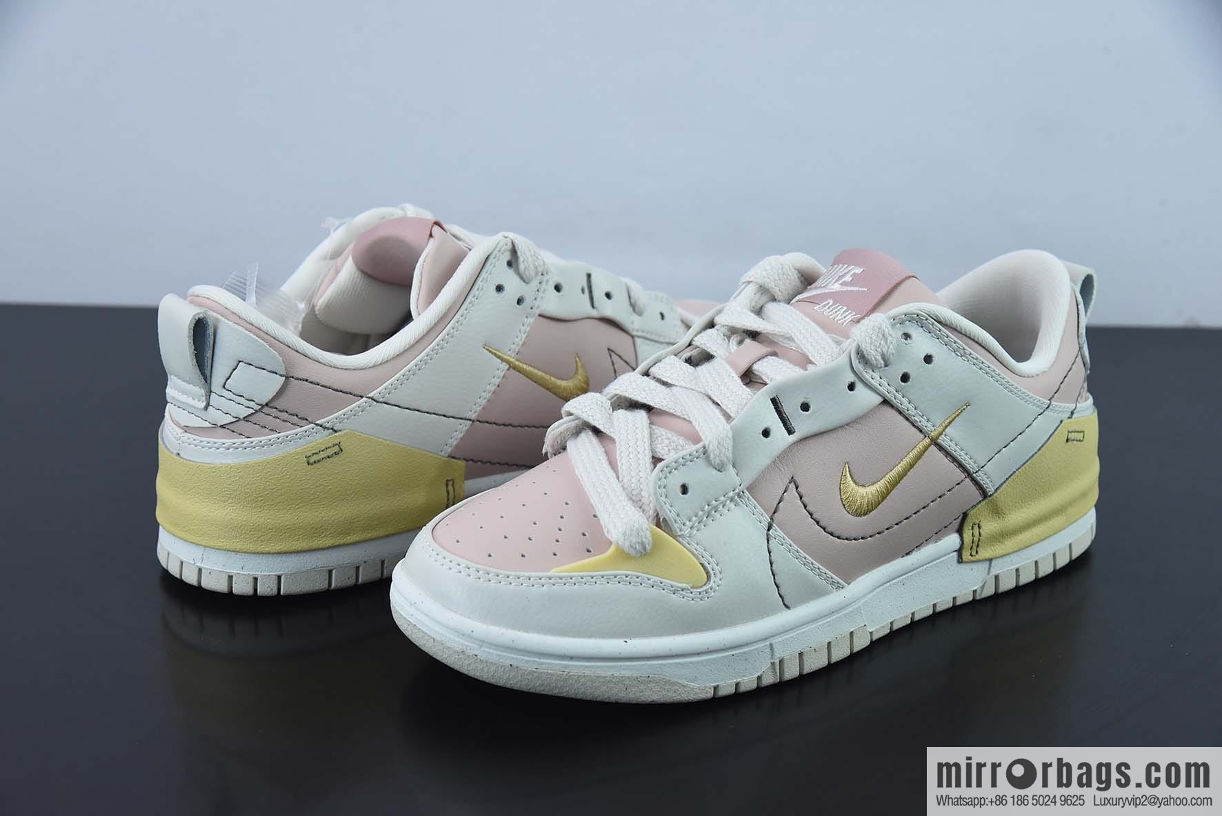 Nike Dunk Low Disrupt 2 white pink small Nike Swoosh low-top casual shoes, item number: DV4024-001