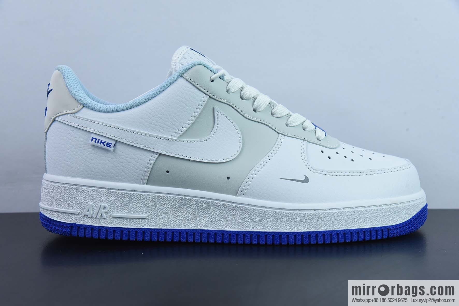 Nike Air Force 1 AF1 Air Force One/low-top, white gray blue, item number: FB1844-111