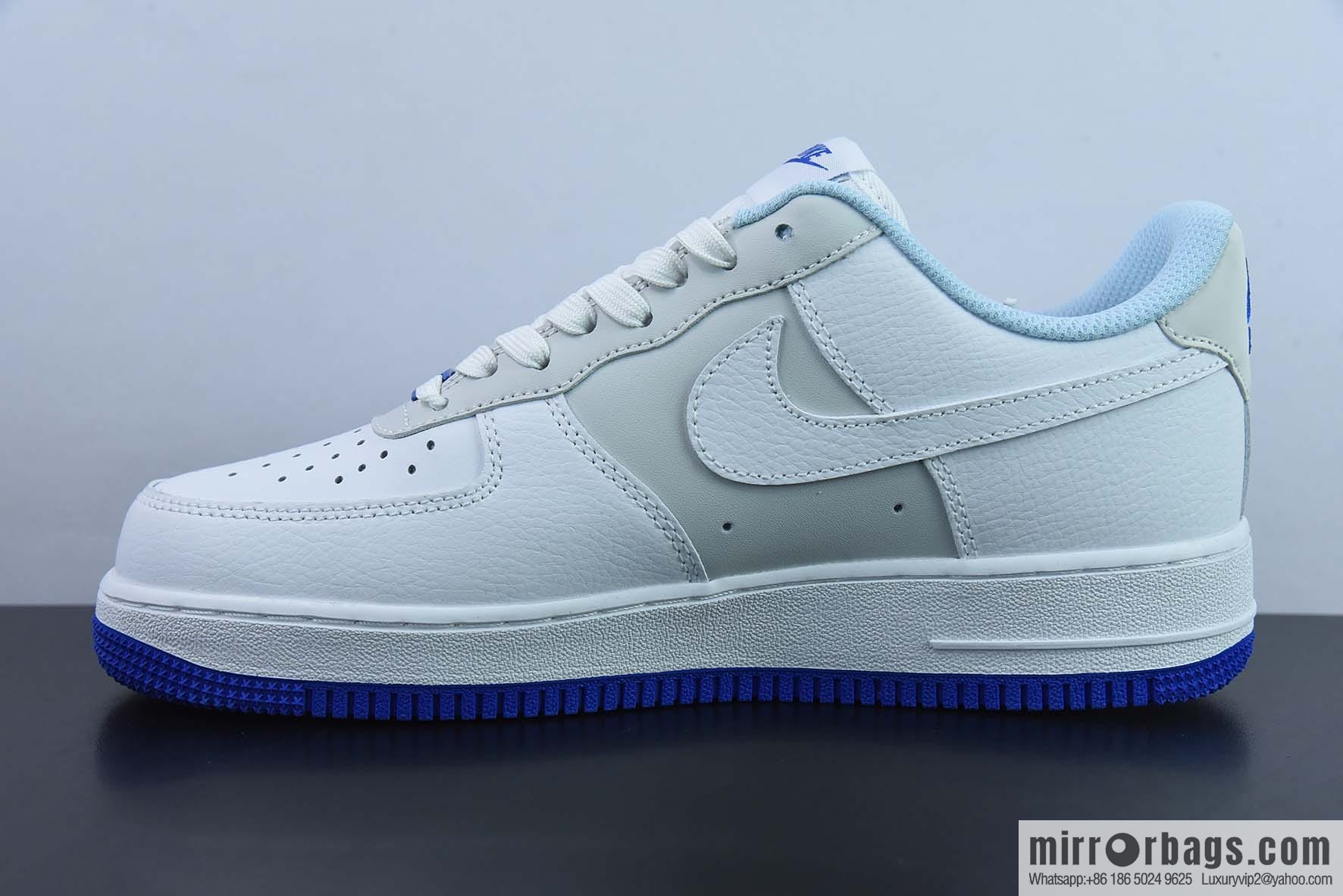 Nike Air Force 1 AF1 Air Force One/low-top, white gray blue, item number: FB1844-111