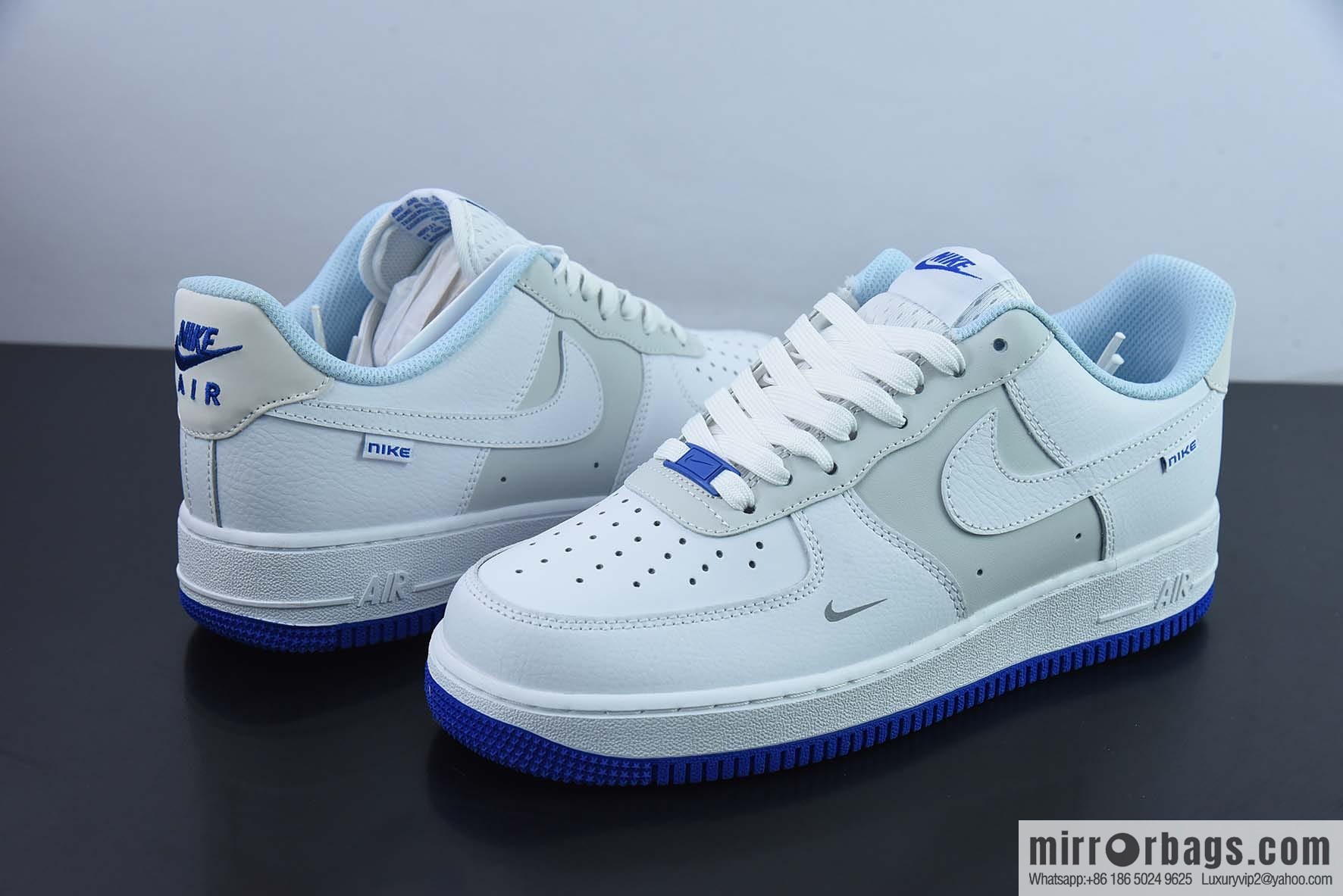 Nike Air Force 1 AF1 Air Force One/low-top, white gray blue, item number: FB1844-111
