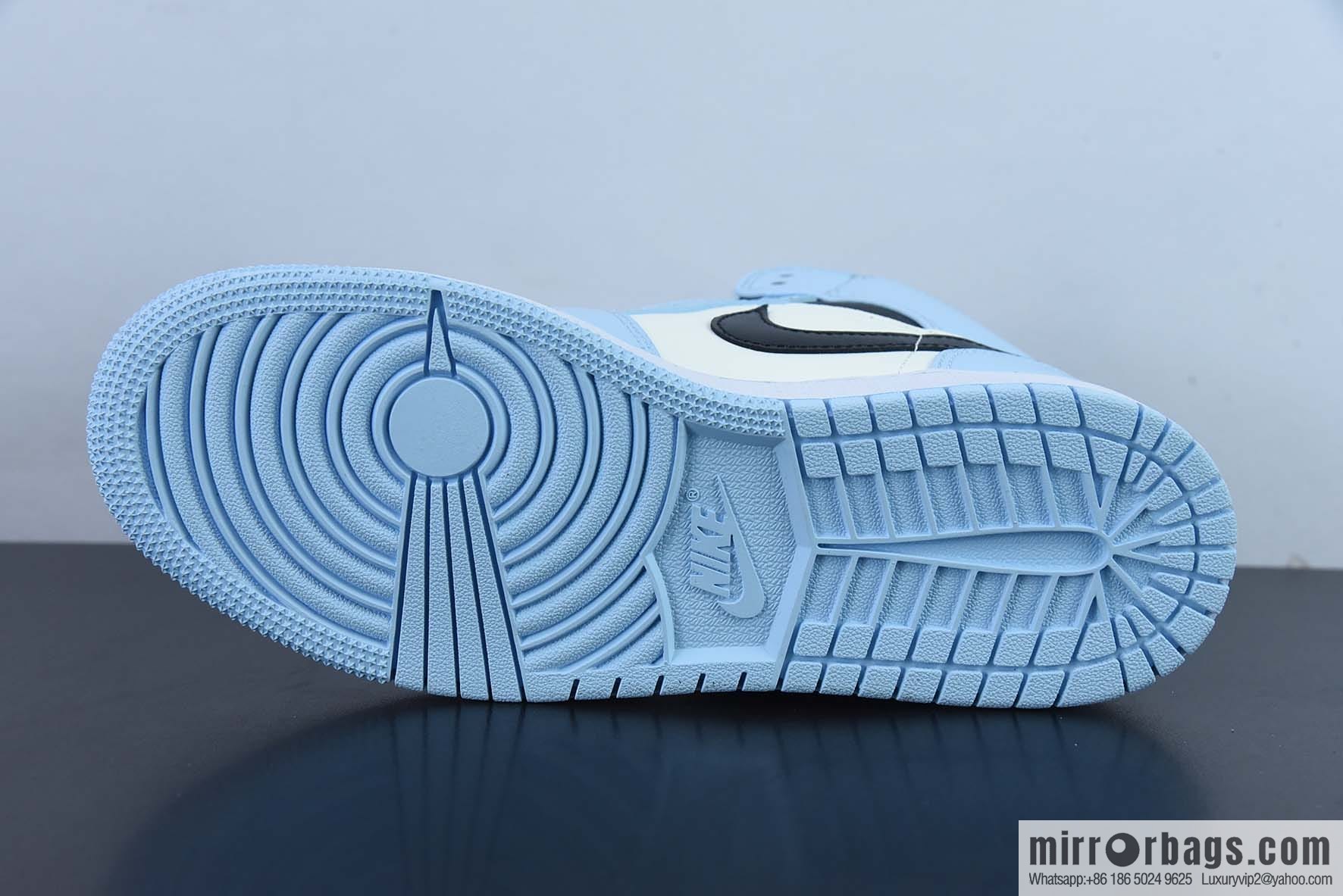 AJ1Mid Middle Gang, white, black and blue, item number 555112-401.