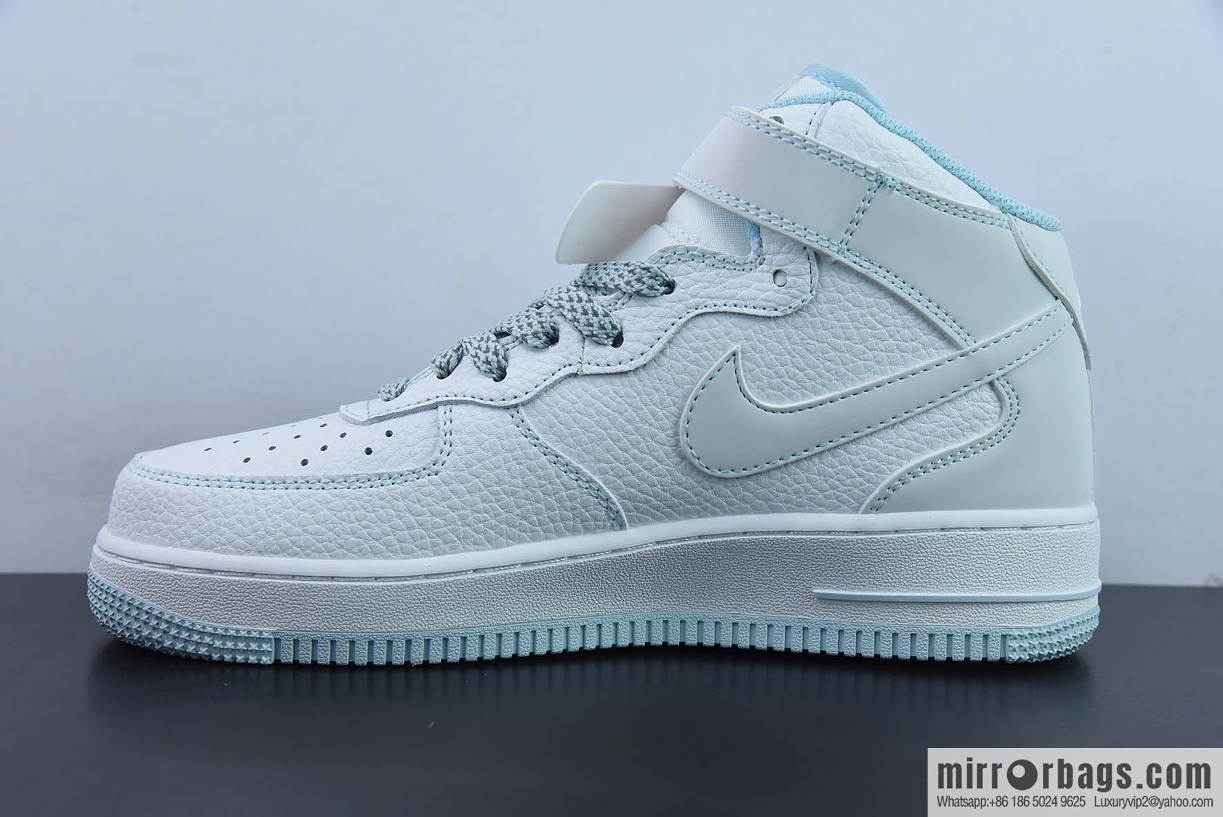 Nike Air Force 1 Mid Mark line Gypsy, ice blue color scheme Air Force No. 1 mid-help casual board shoes Item number: MK0619-255