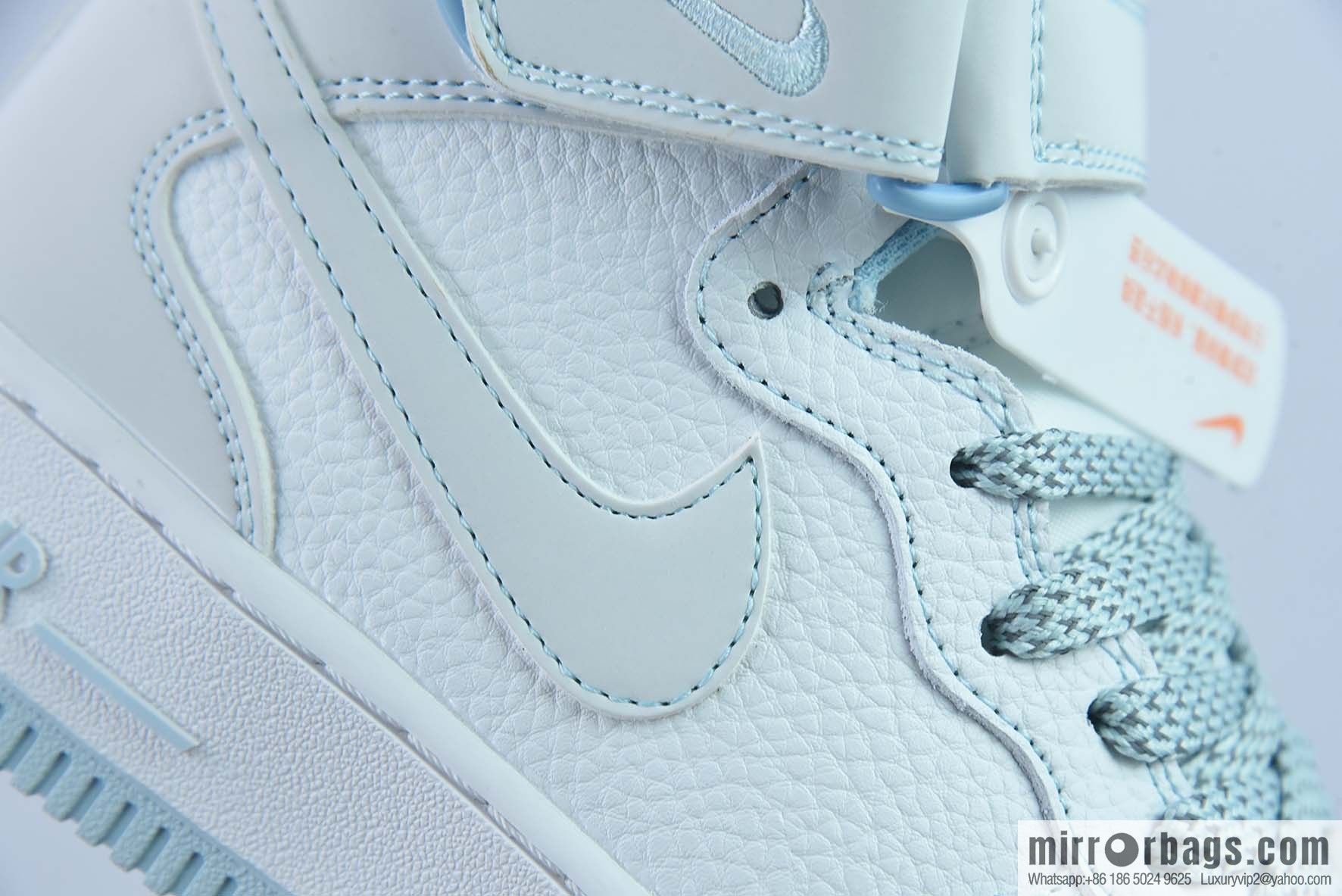 Nike Air Force 1 Mid Mark line Gypsy, ice blue color scheme Air Force No. 1 mid-help casual board shoes Item number: MK0619-255