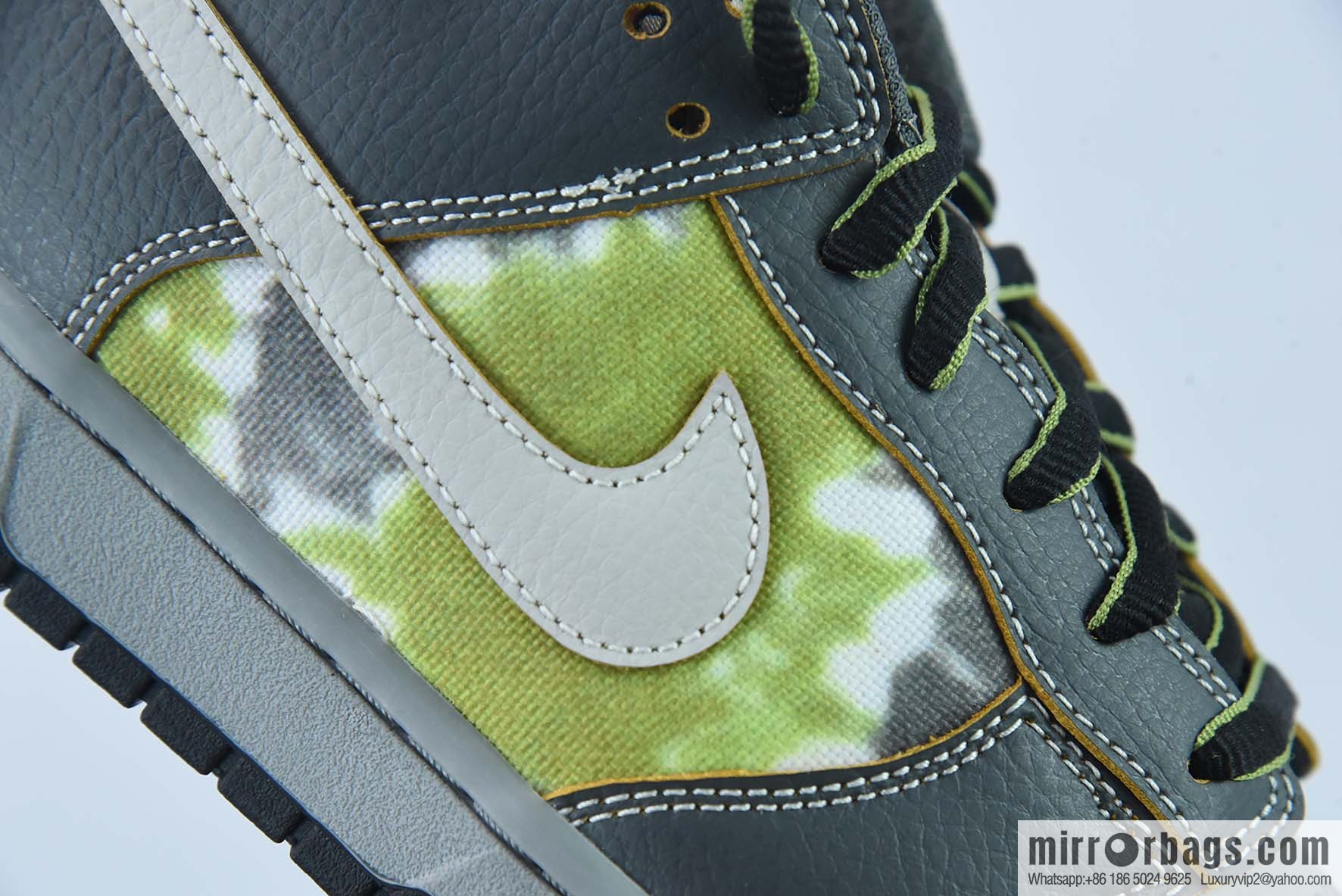 HUF X NK SB Dunk Low New York Scratch Gray Green Low Top Casual Board Shoes FD8775-002