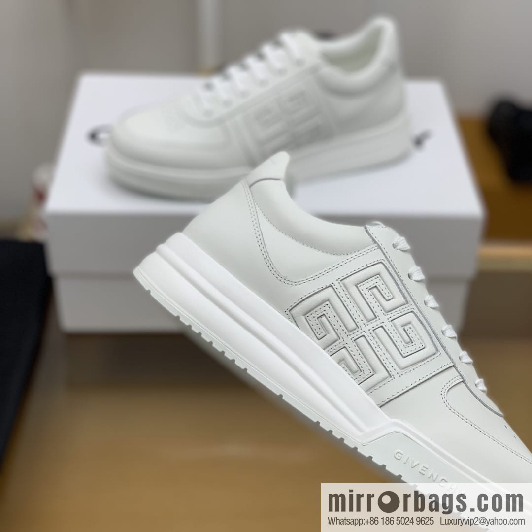 GIVENCHY Givenchy, made of leather, iconic printed 4 G pattern new men's sports and leisure shoes