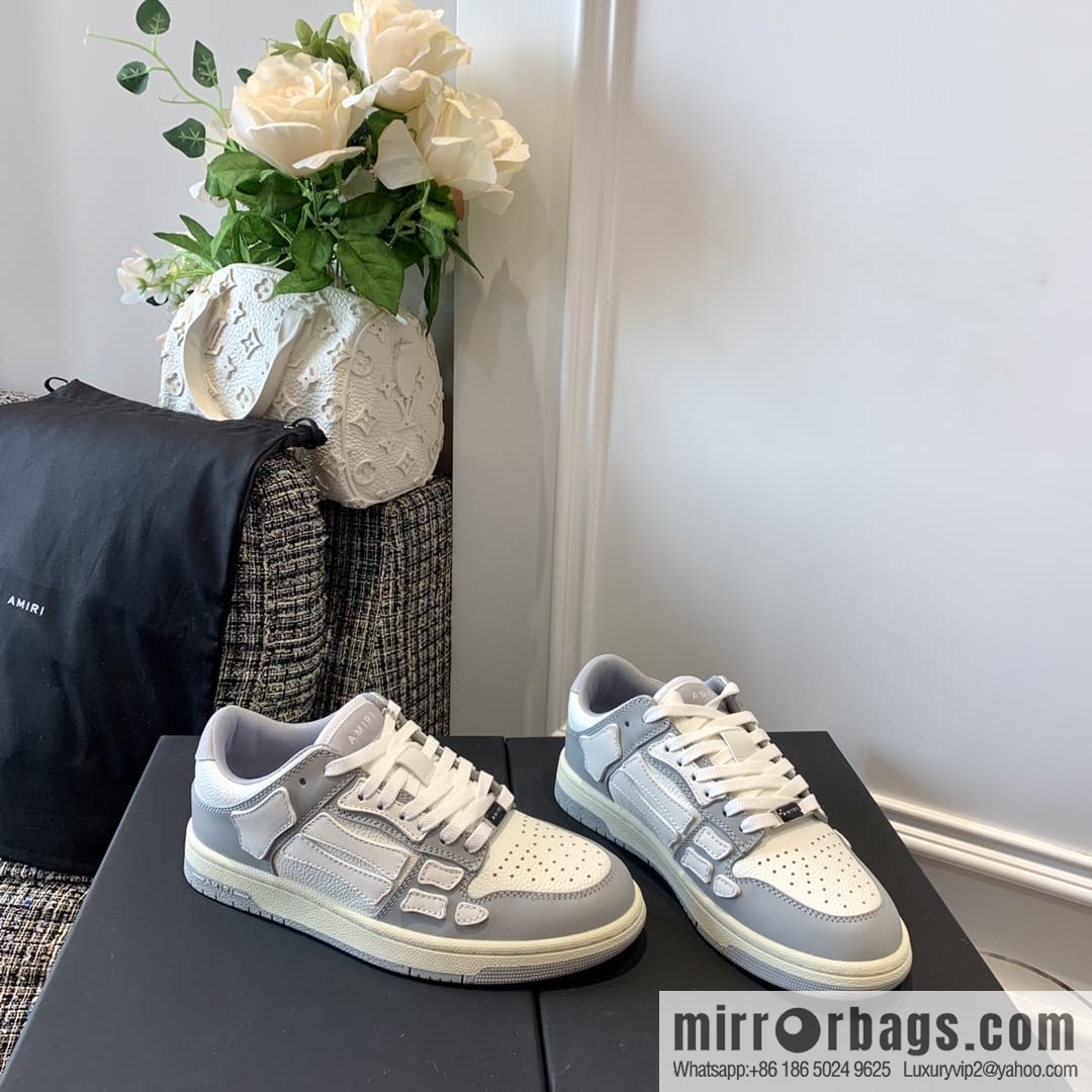 G03H4 AMIRI 21SS SKEL-TOP Bone Low Top