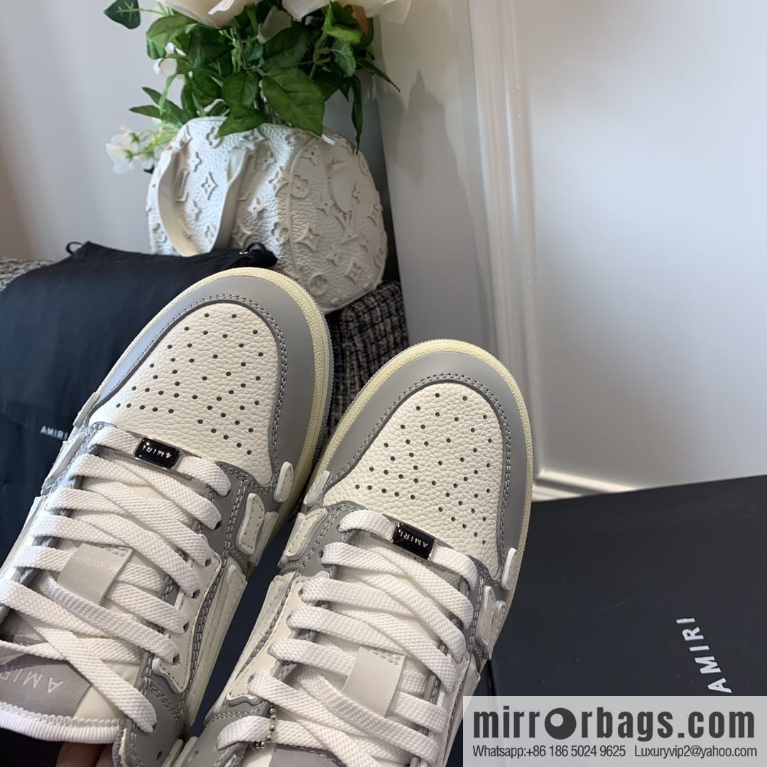 G03H4 AMIRI 21SS SKEL-TOP Bone Low Top