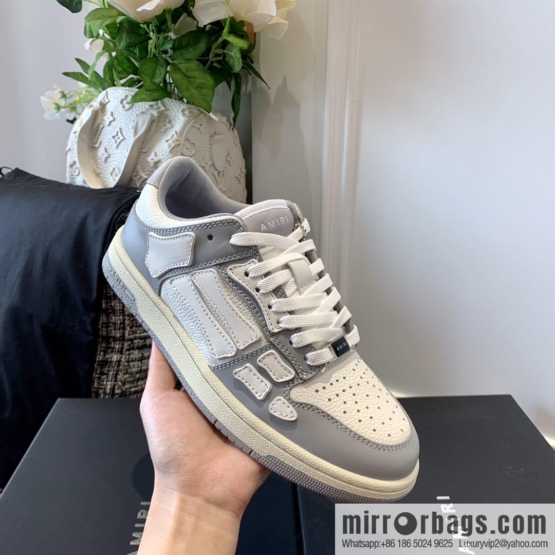 G03H4 AMIRI 21SS SKEL-TOP Bone Low Top