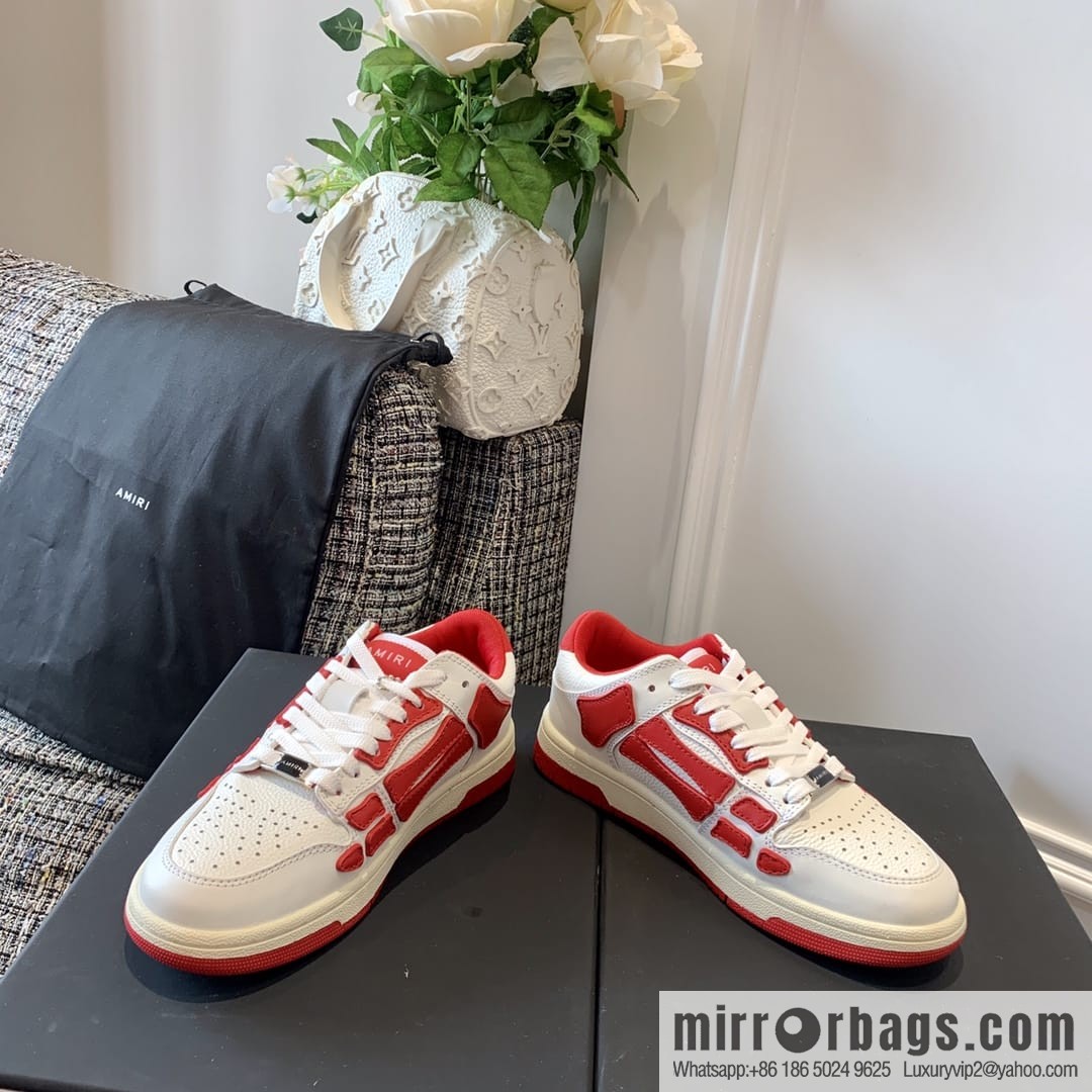 G03H4 AMIRI 21SS SKEL-TOP Bone Low Top
