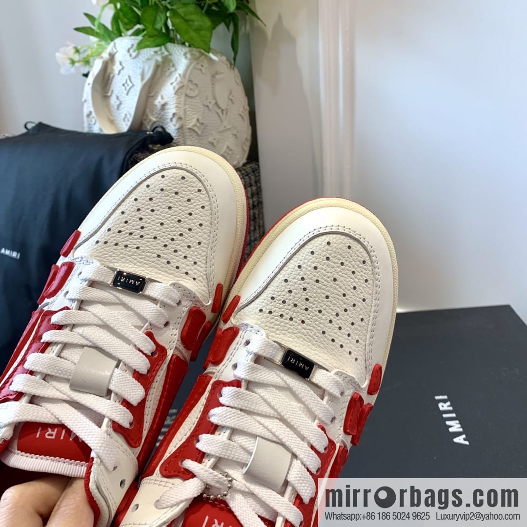 G03H4 AMIRI 21SS SKEL-TOP Bone Low Top