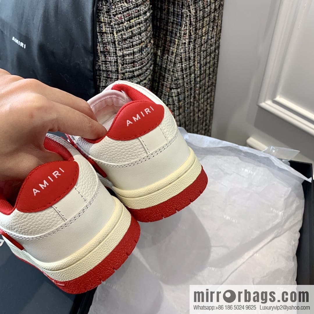 G03H4 AMIRI 21SS SKEL-TOP Bone Low Top