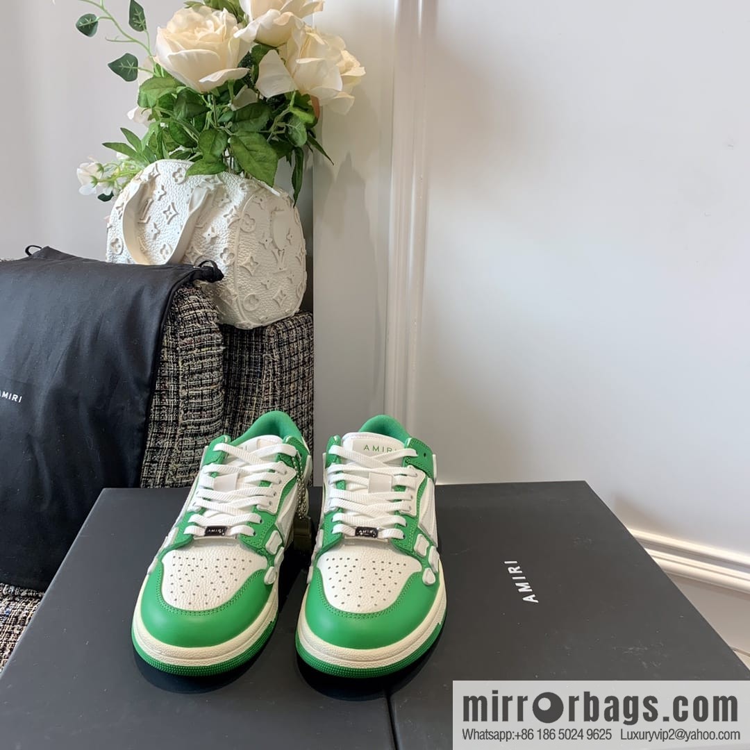 G03H4 AMIRI 21SS SKEL-TOP Bone Low Top