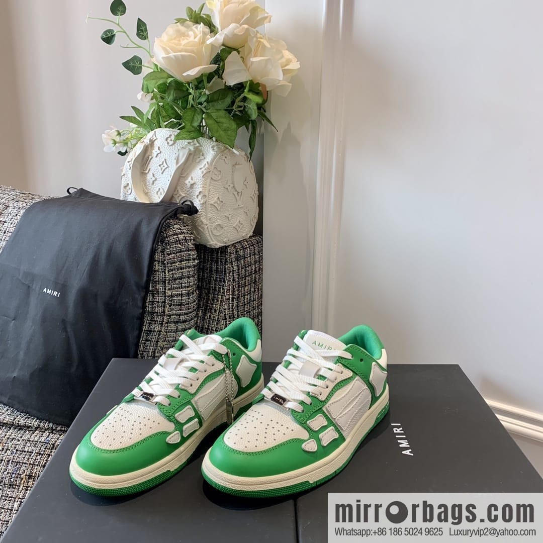 G03H4 AMIRI 21SS SKEL-TOP Bone Low Top