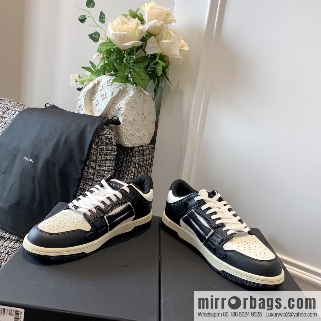 G03H4 AMIRI 21SS SKEL-TOP Bone Low Top