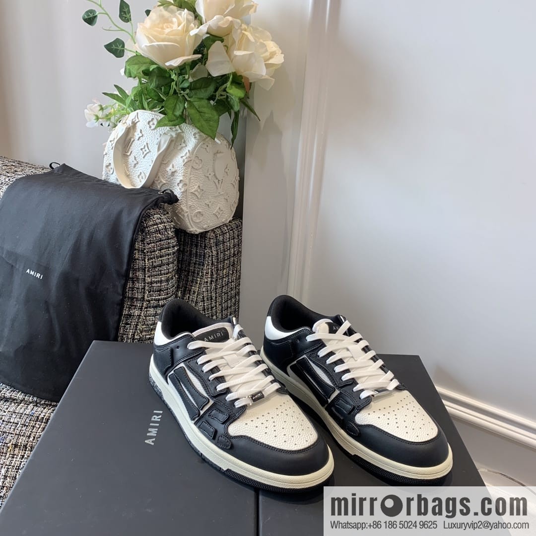 G03H4 AMIRI 21SS SKEL-TOP Bone Low Top