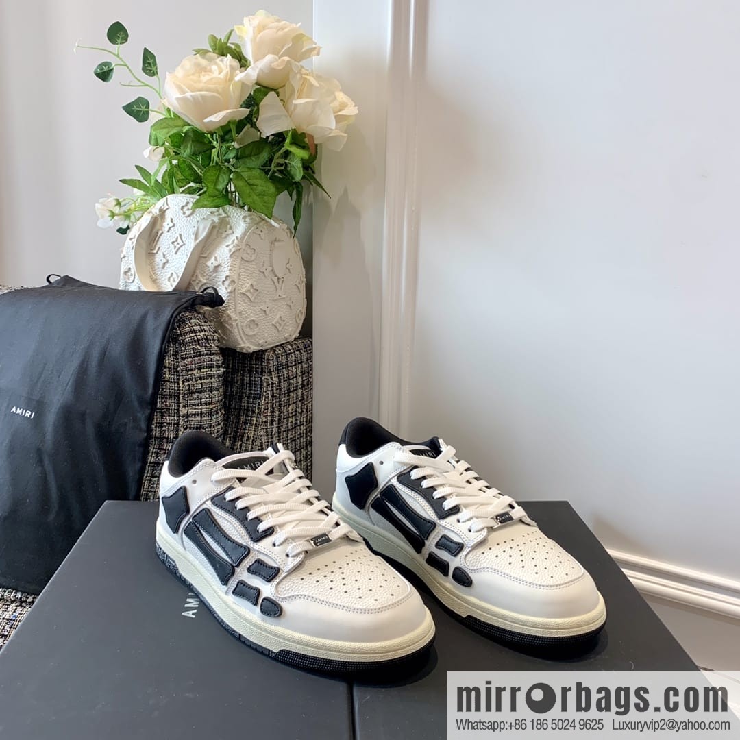 G03H4 AMIRI 21SS SKEL-TOP Bone Low Top