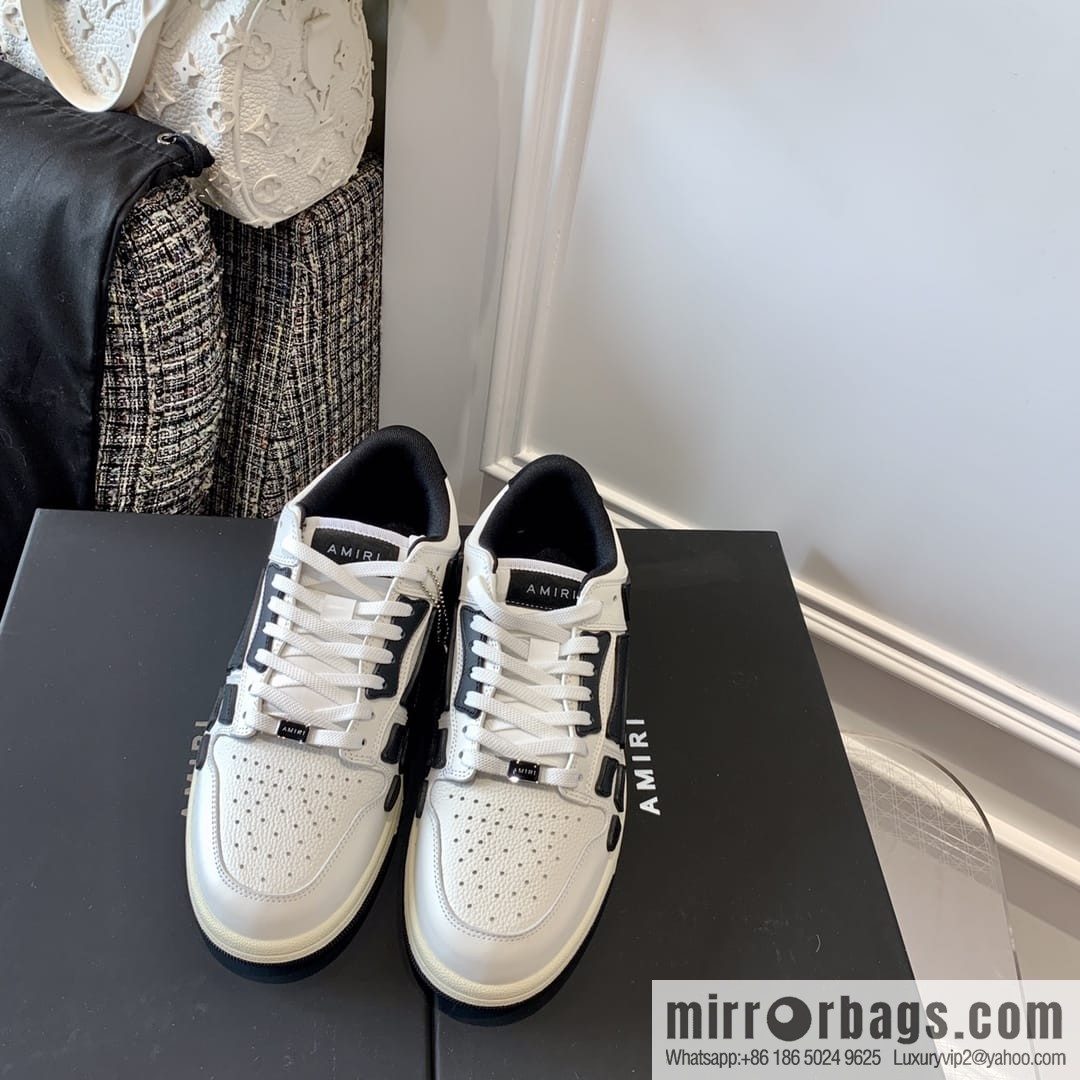 G03H4 AMIRI 21SS SKEL-TOP Bone Low Top