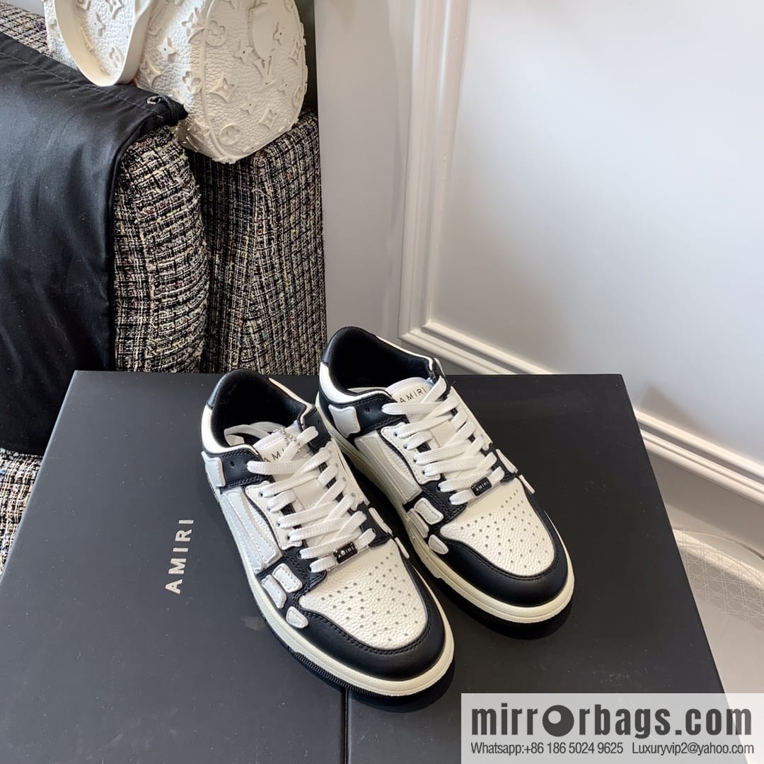 G03H4 AMIRI 21SS SKEL-TOP Bone Low Top