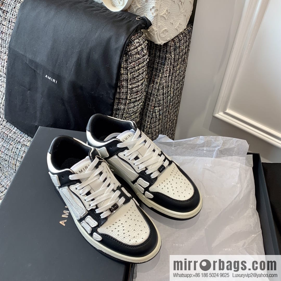 G03H4 AMIRI 21SS SKEL-TOP Bone Low Top