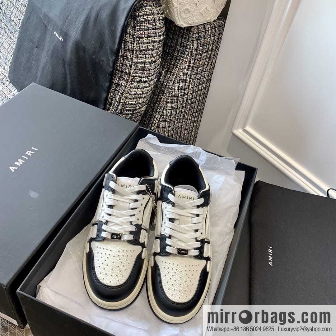 G03H4 AMIRI 21SS SKEL-TOP Bone Low Top