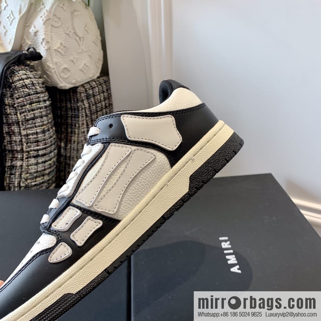 G03H4 AMIRI 21SS SKEL-TOP Bone Low Top