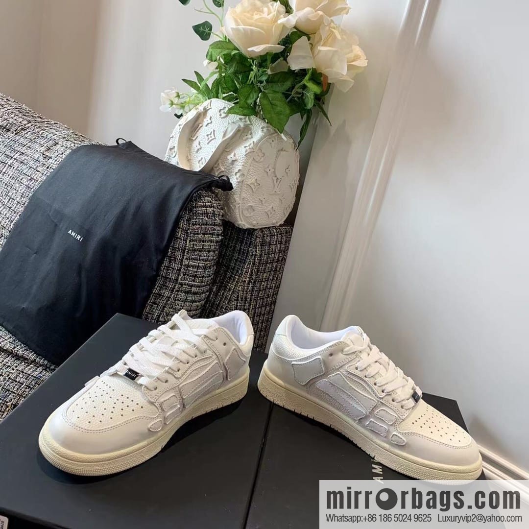G03H4 AMIRI 21SS SKEL-TOP Bone Low Top