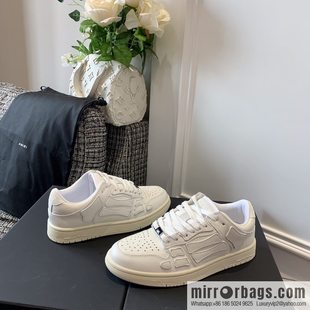 G03H4 AMIRI 21SS SKEL-TOP Bone Low Top