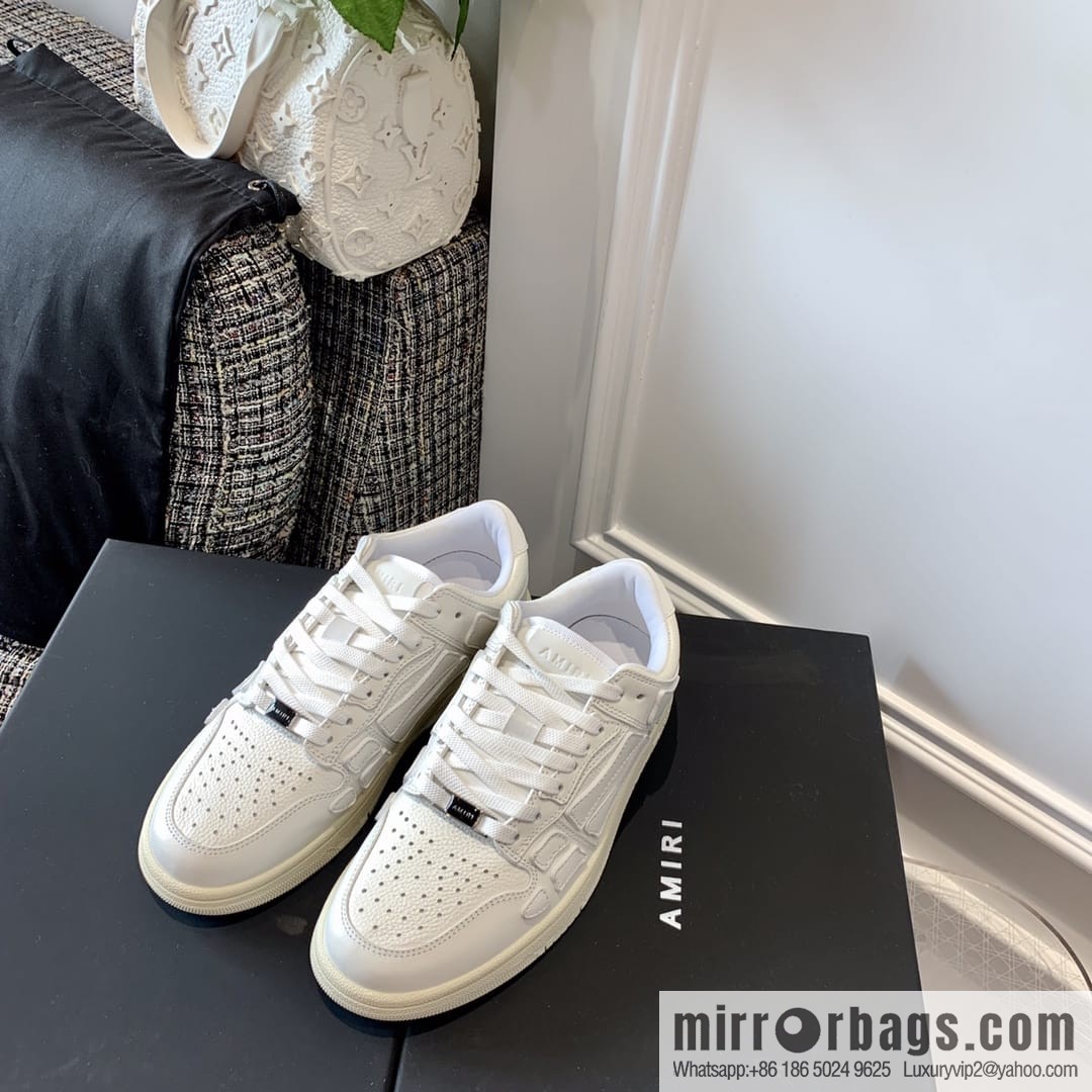 G03H4 AMIRI 21SS SKEL-TOP Bone Low Top
