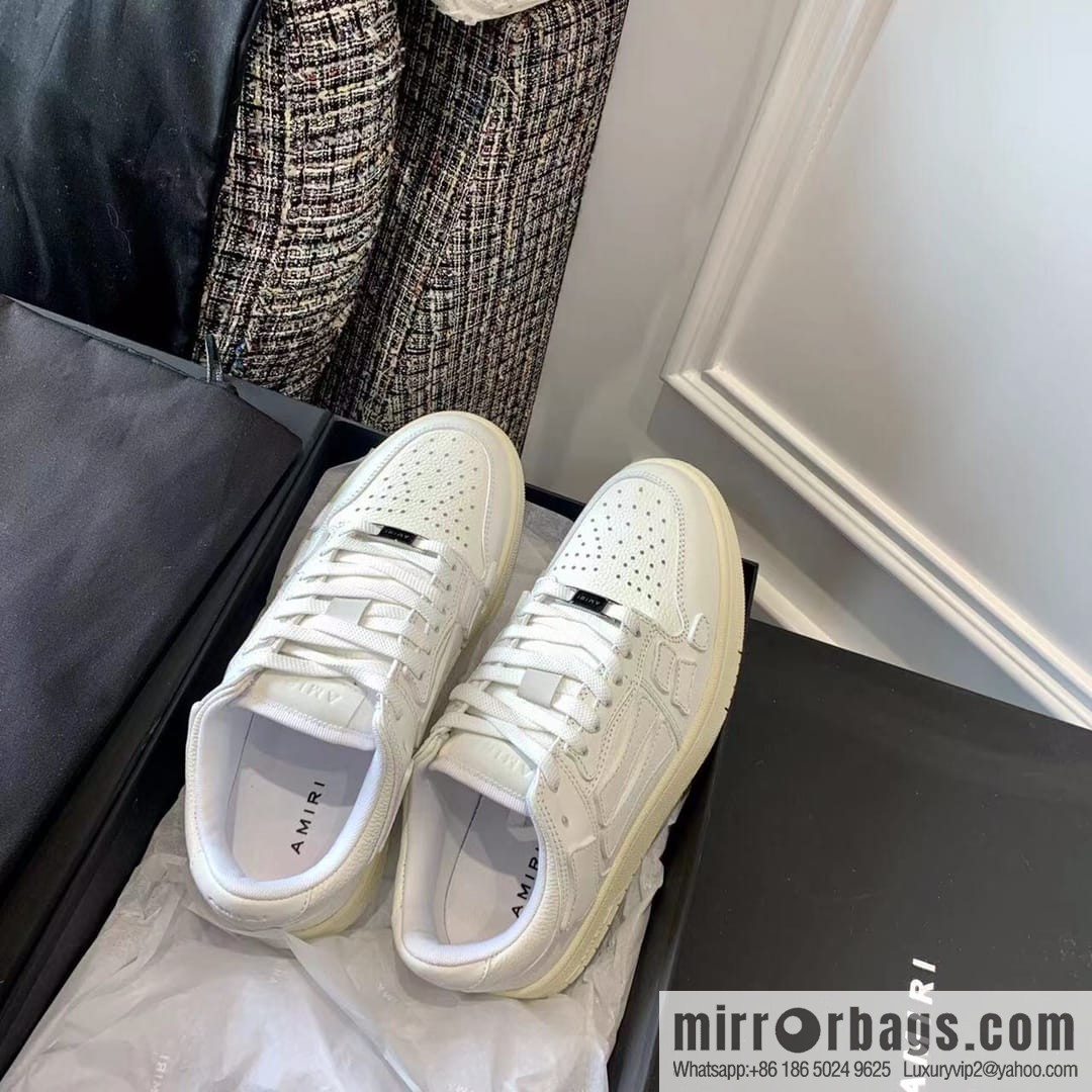 G03H4 AMIRI 21SS SKEL-TOP Bone Low Top