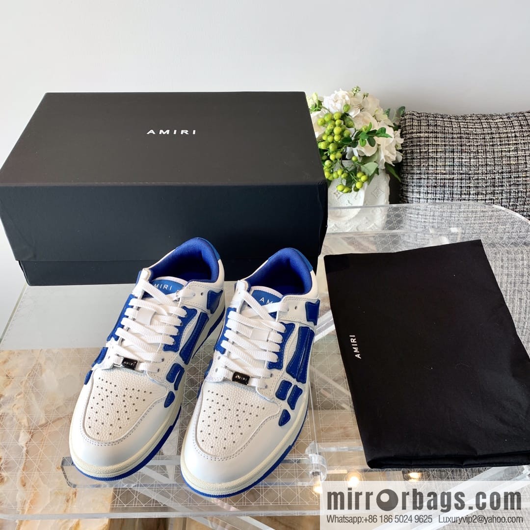 G03H4 AMIRI 21SS SKEL-TOP Bone Low Top