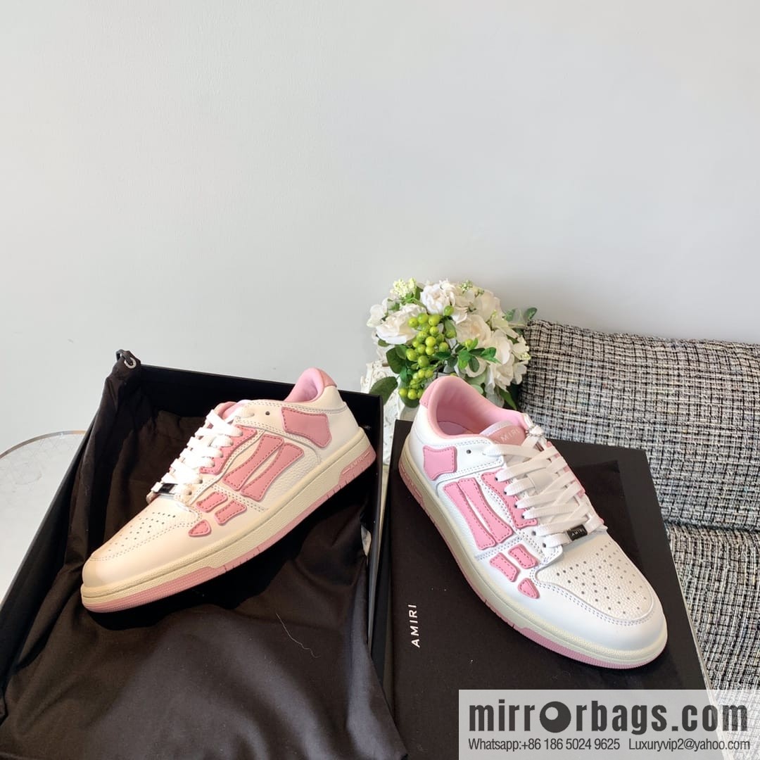 G03H4 AMIRI 21SS SKEL-TOP Bone Low Top