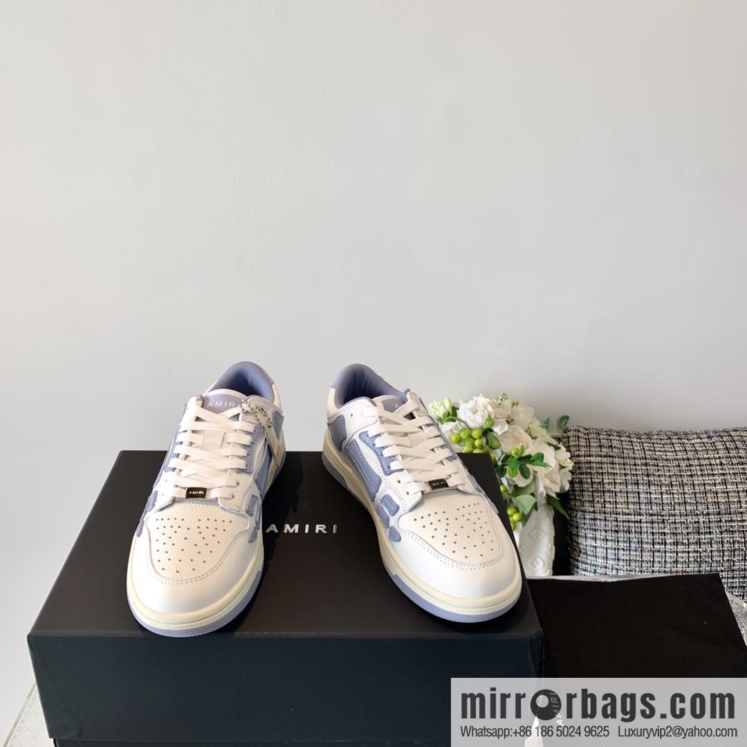G03H4 AMIRI 21SS SKEL-TOP Bone Low Top