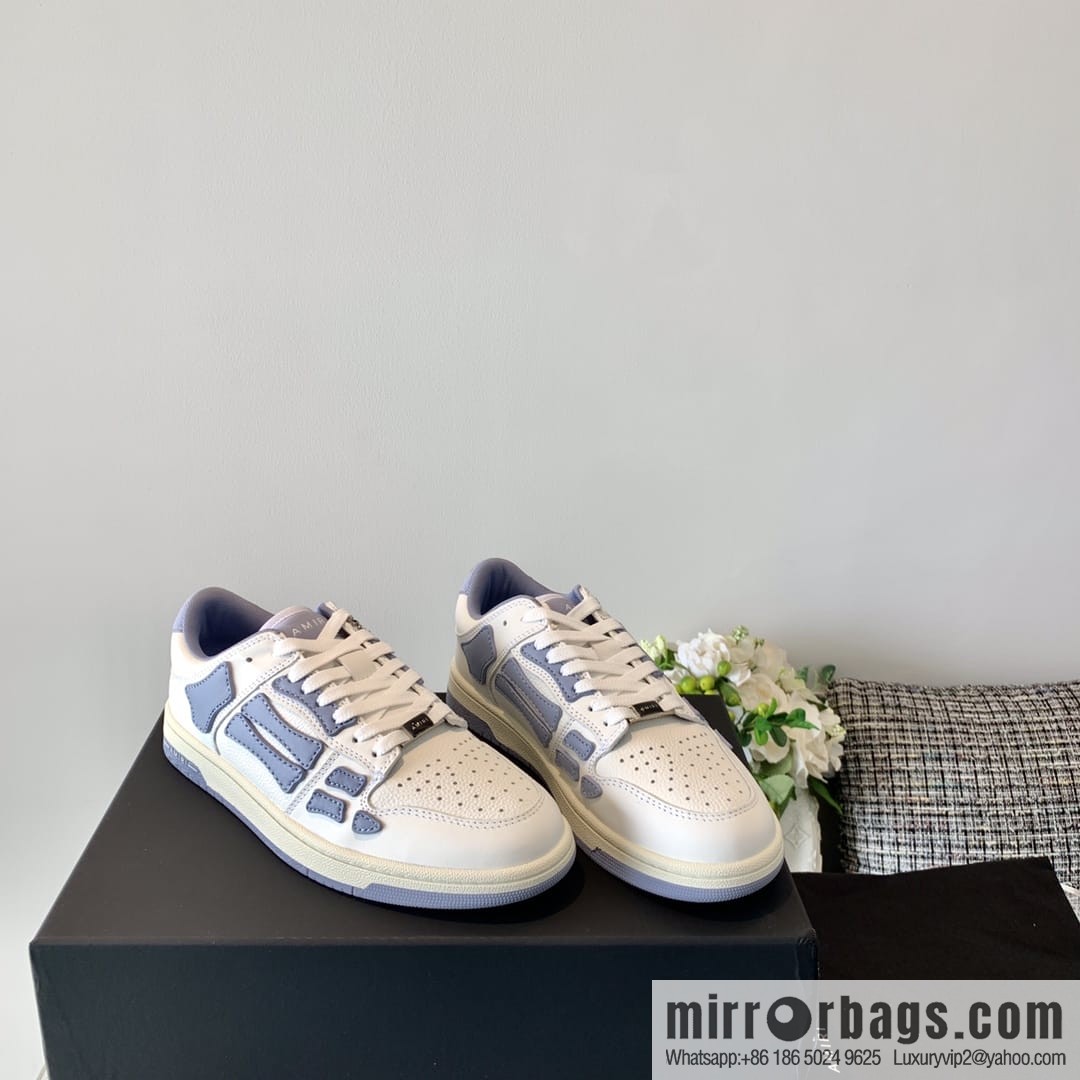 G03H4 AMIRI 21SS SKEL-TOP Bone Low Top