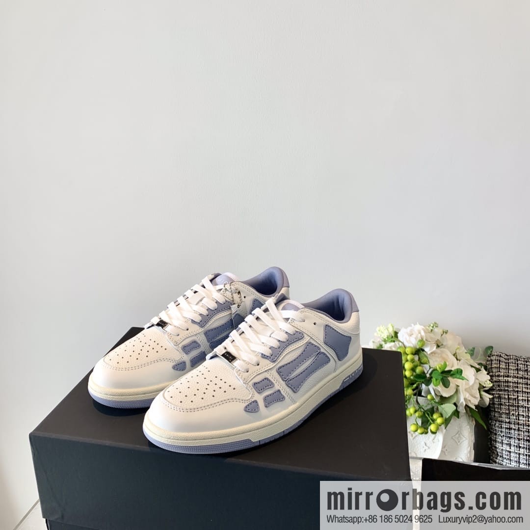 G03H4 AMIRI 21SS SKEL-TOP Bone Low Top