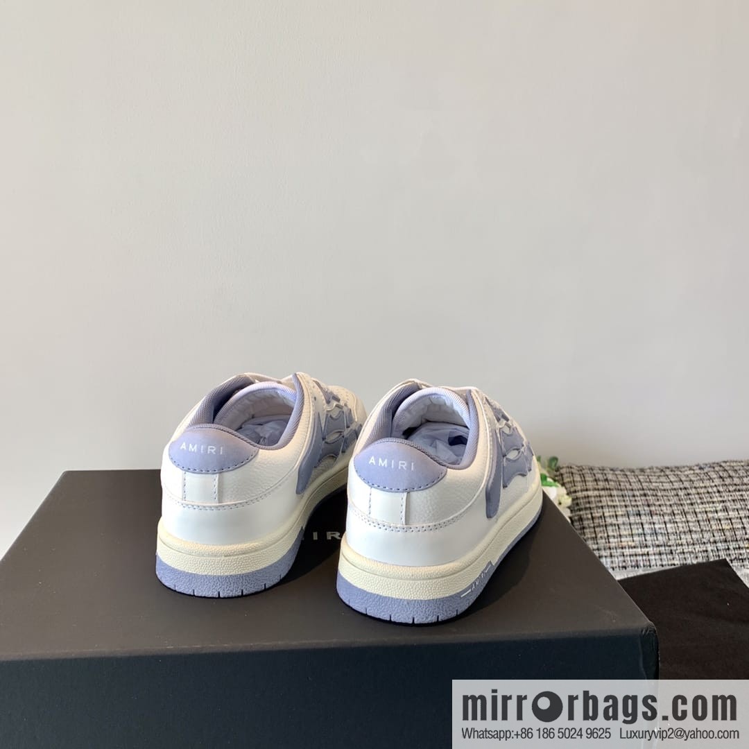 G03H4 AMIRI 21SS SKEL-TOP Bone Low Top