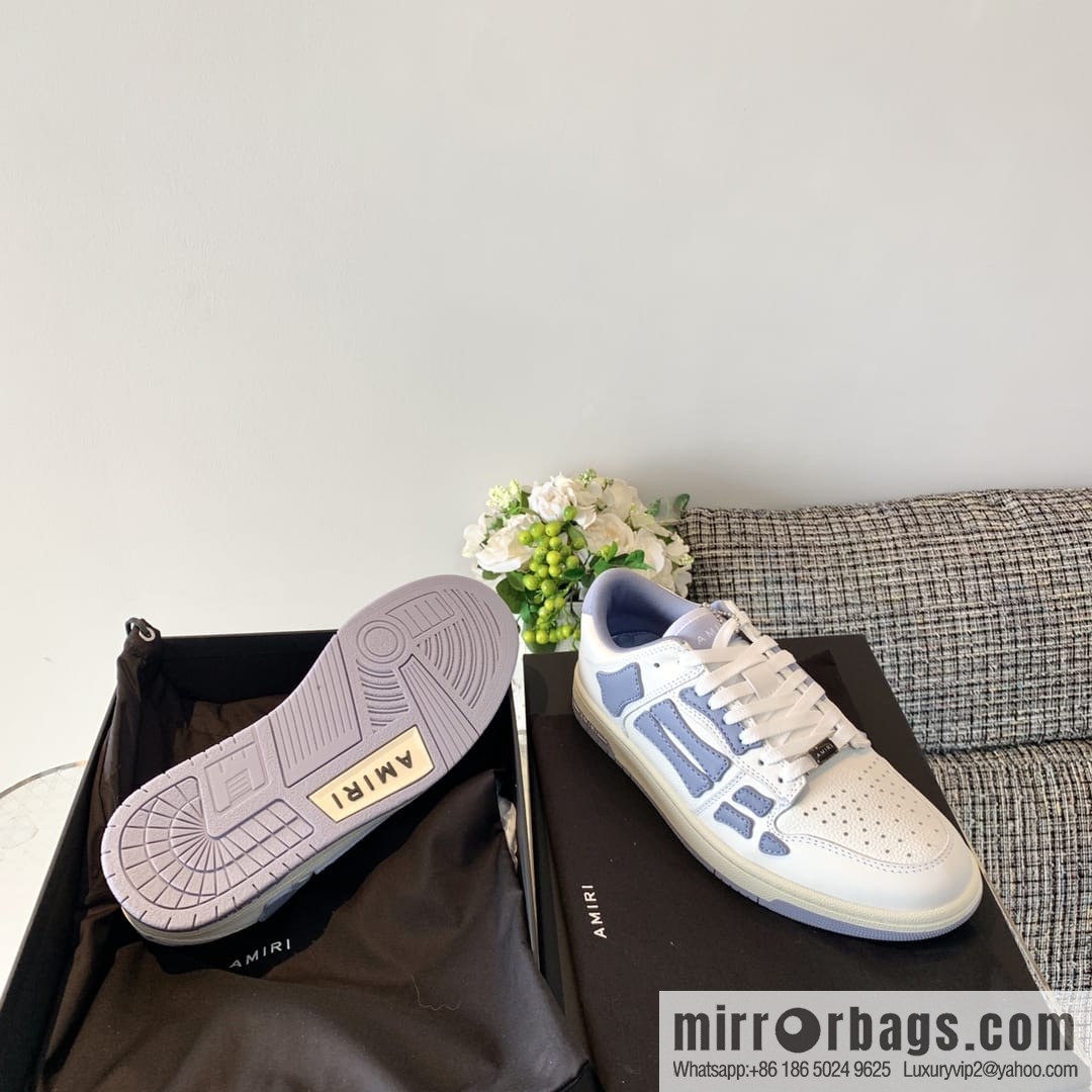 G03H4 AMIRI 21SS SKEL-TOP Bone Low Top