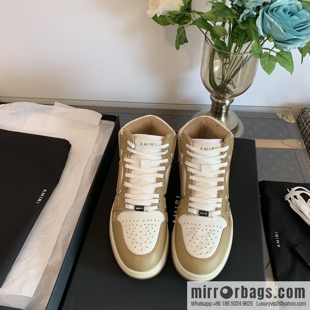 Handmade Unisex His & Hers high top bone shoes with double leather fit