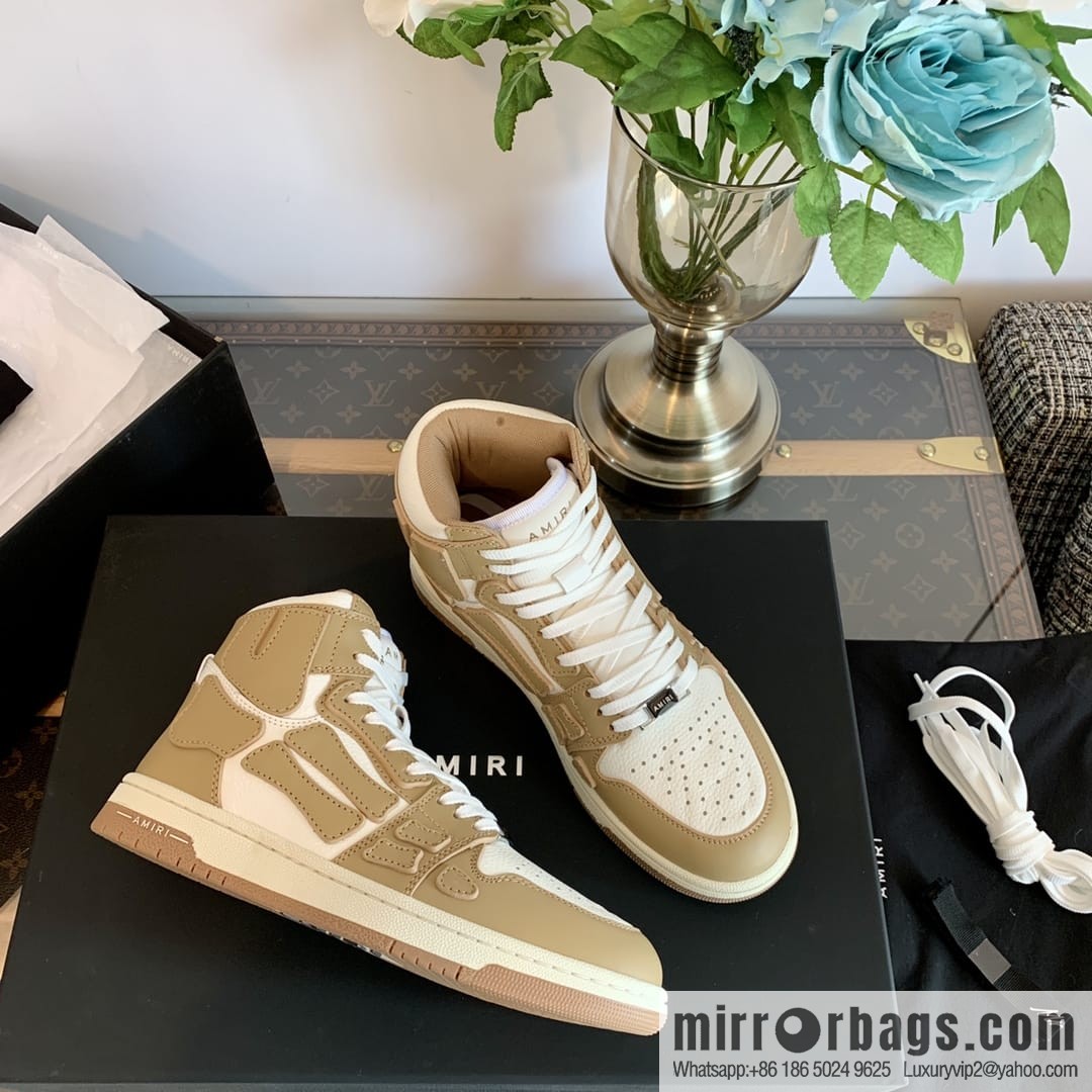 Handmade Unisex His & Hers high top bone shoes with double leather fit