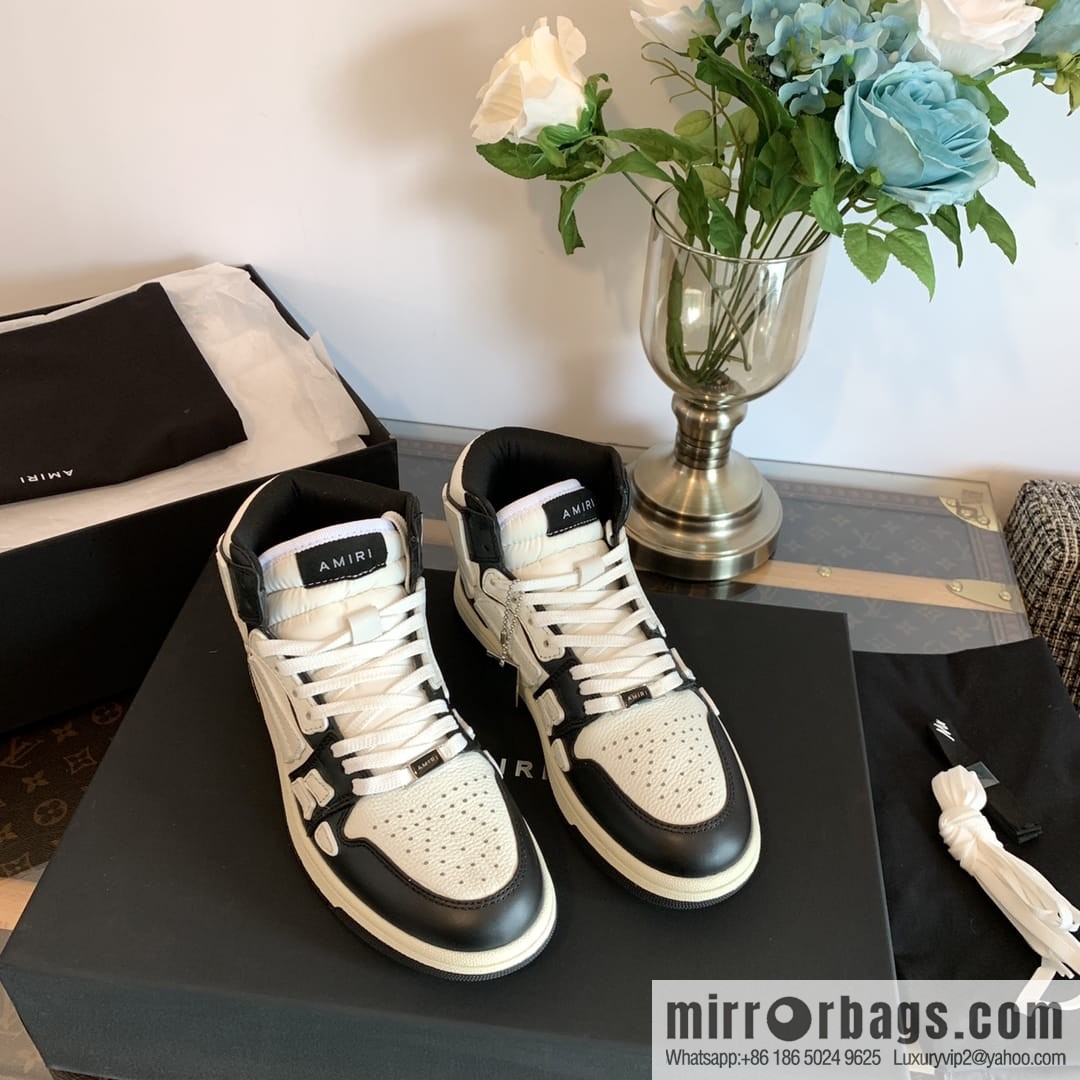 Handmade Unisex His & Hers high top bone shoes with double leather fit