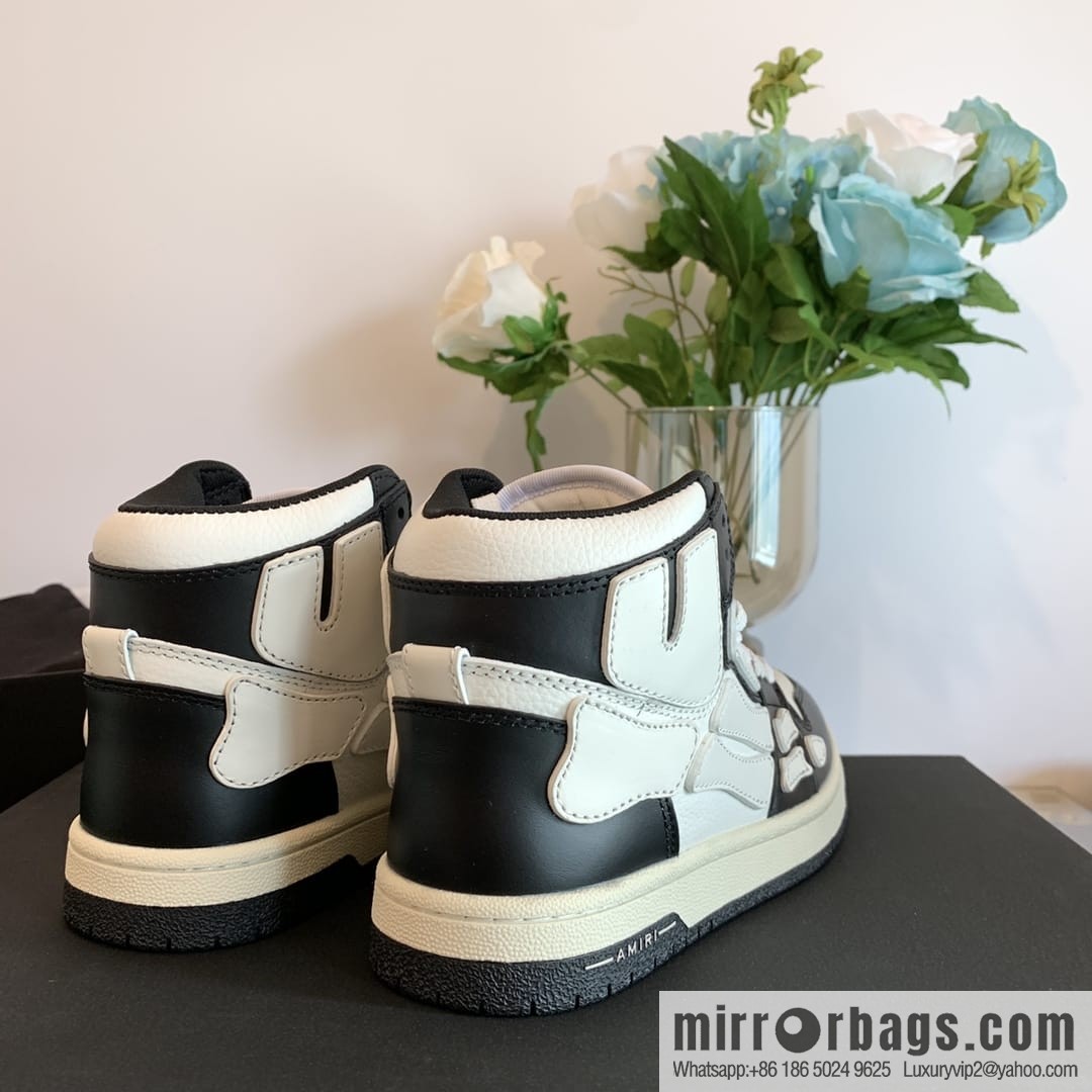 Handmade Unisex His & Hers high top bone shoes with double leather fit