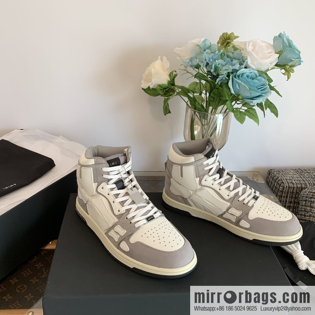 Handmade Unisex His & Hers high top bone shoes with double leather fit