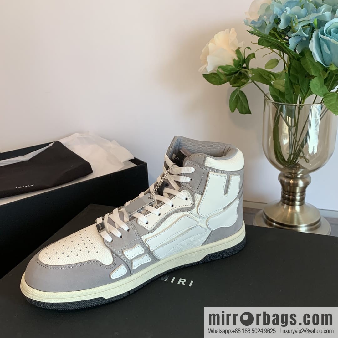 Handmade Unisex His & Hers high top bone shoes with double leather fit