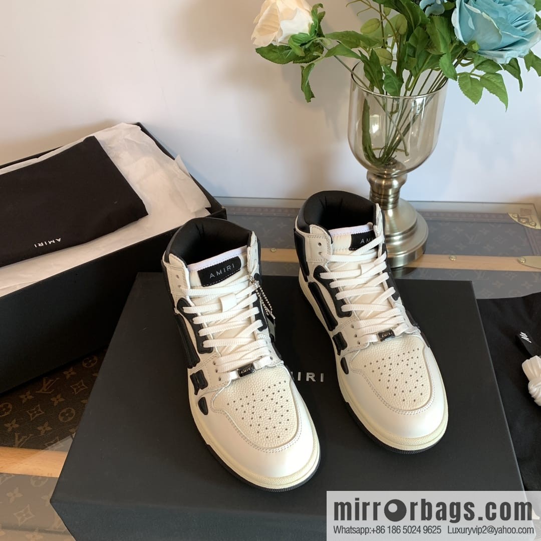Handmade Unisex His & Hers high top bone shoes with double leather fit