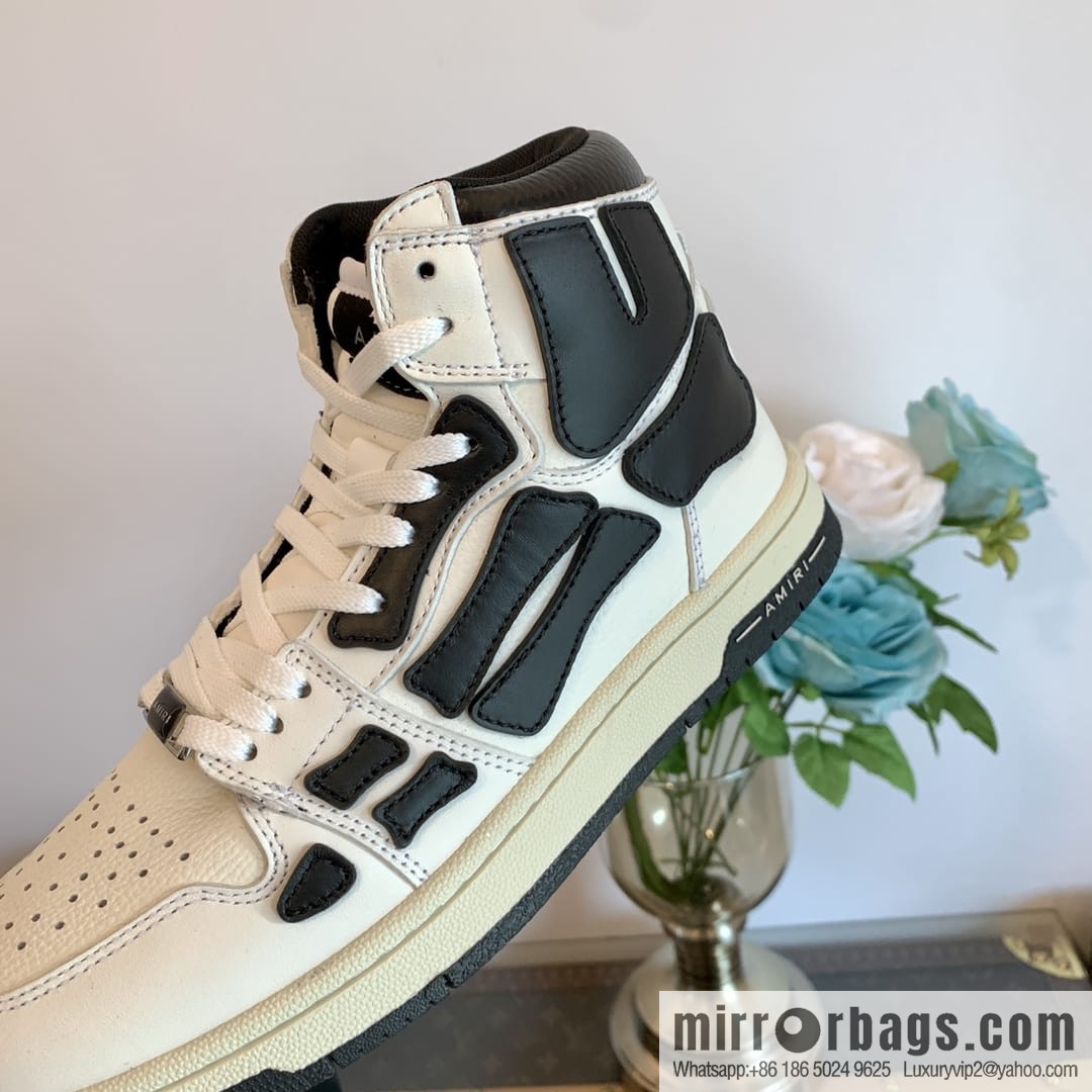 Handmade Unisex His & Hers high top bone shoes with double leather fit