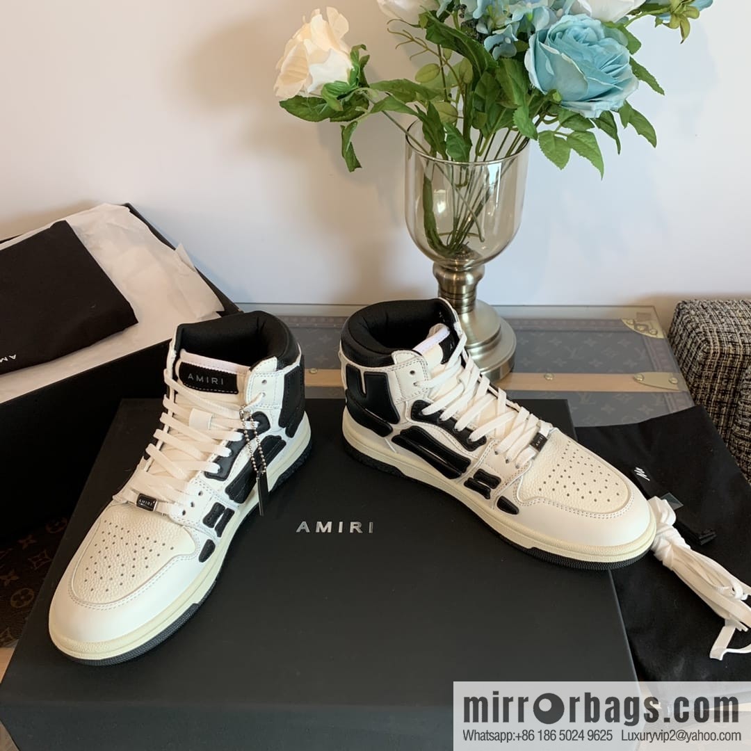 Handmade Unisex His & Hers high top bone shoes with double leather fit