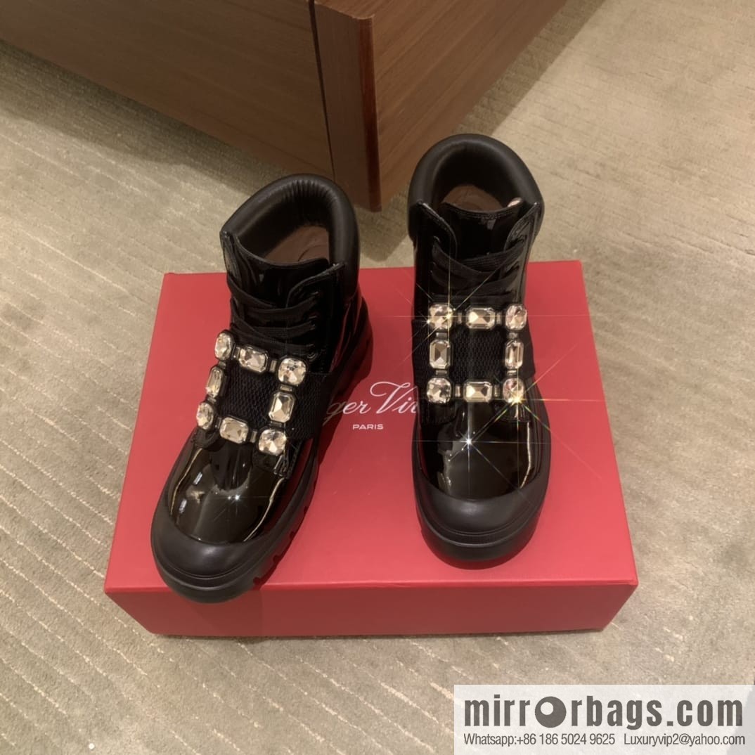 RV Walky Viv Cloud Rhinestone Square Buckle Boots/Boots