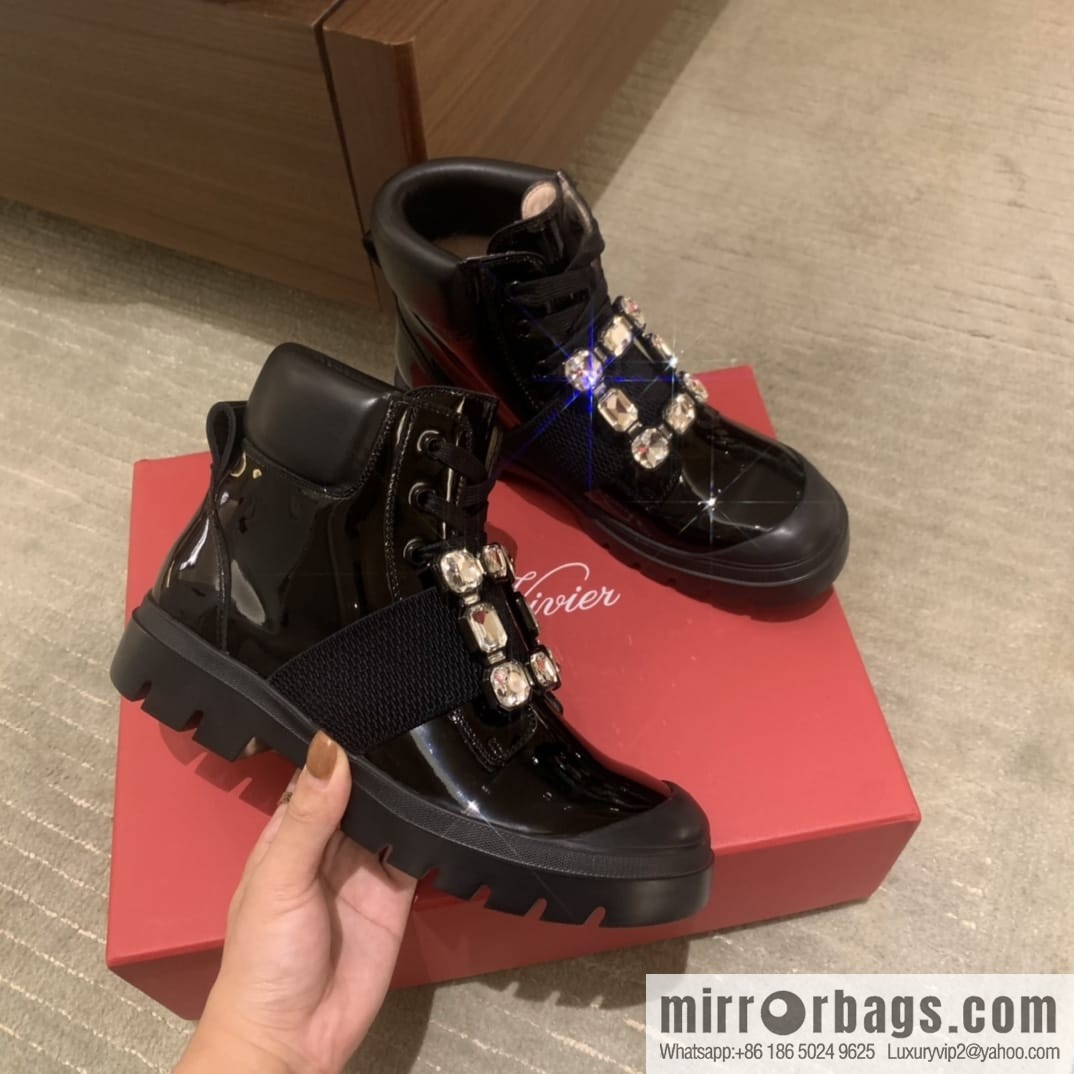 RV Walky Viv Cloud Rhinestone Square Buckle Boots/Boots