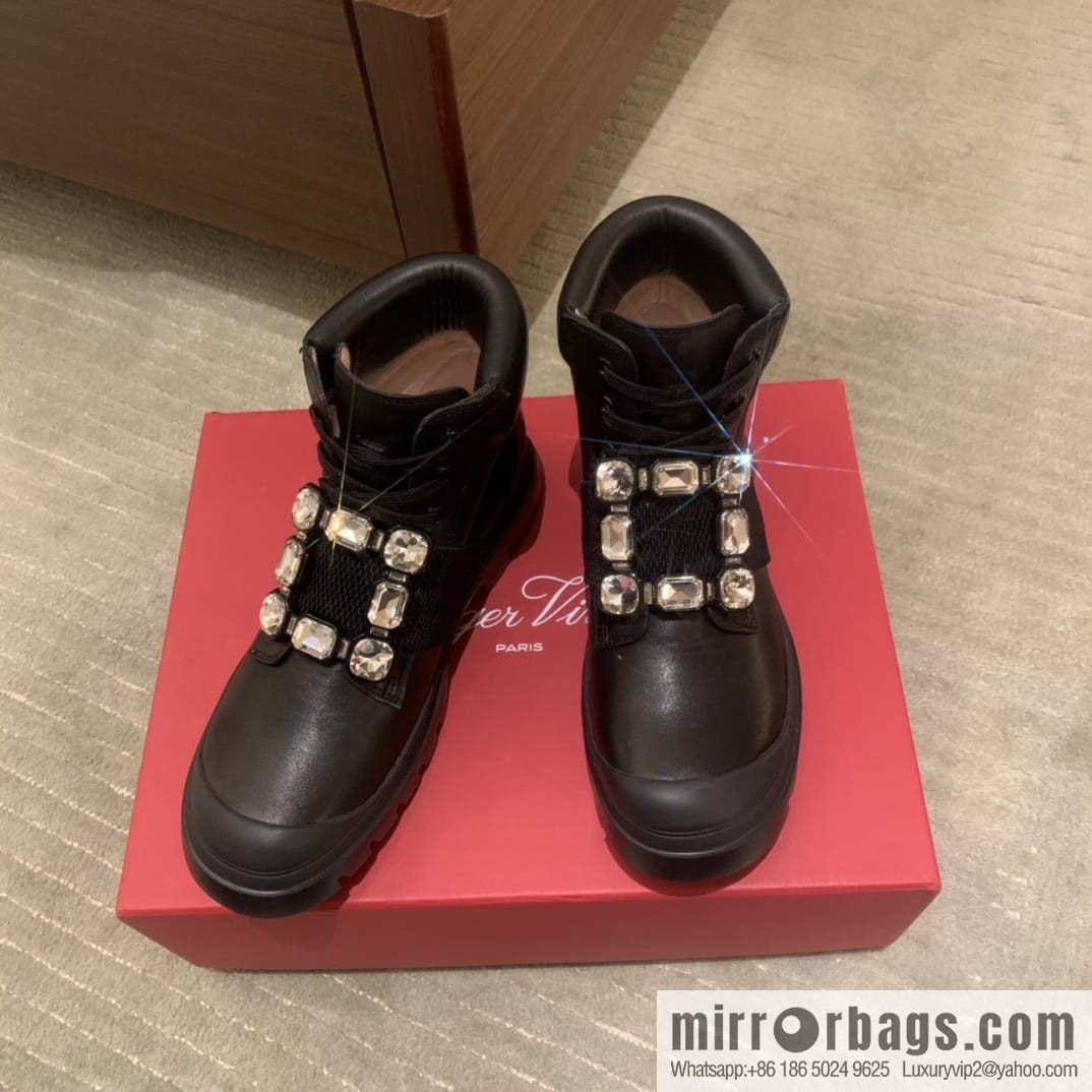 RV Walky Viv Cloud Rhinestone Square Buckle Boots/Boots